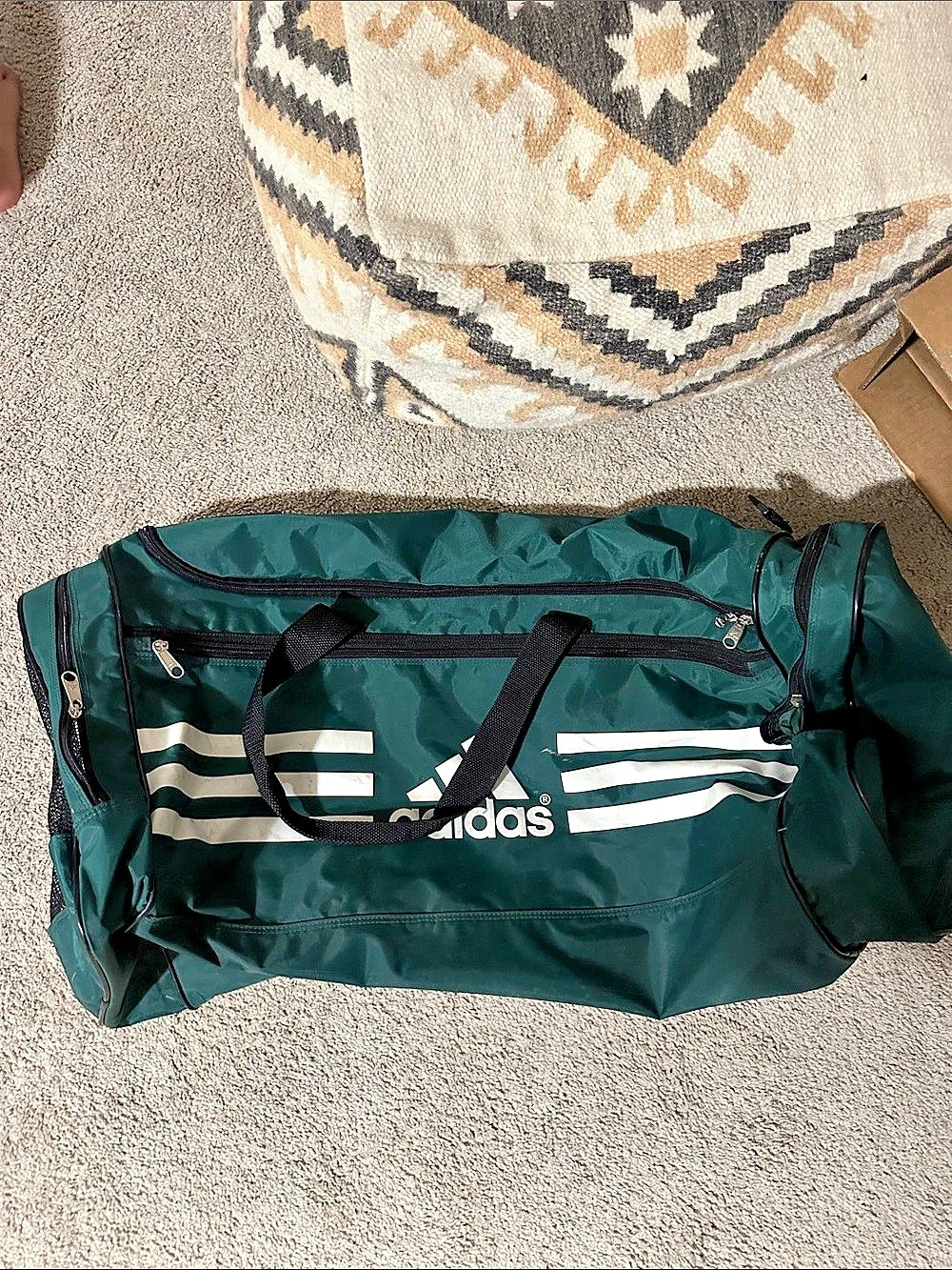 Rare Vintage adidas Green Duffel Bag
